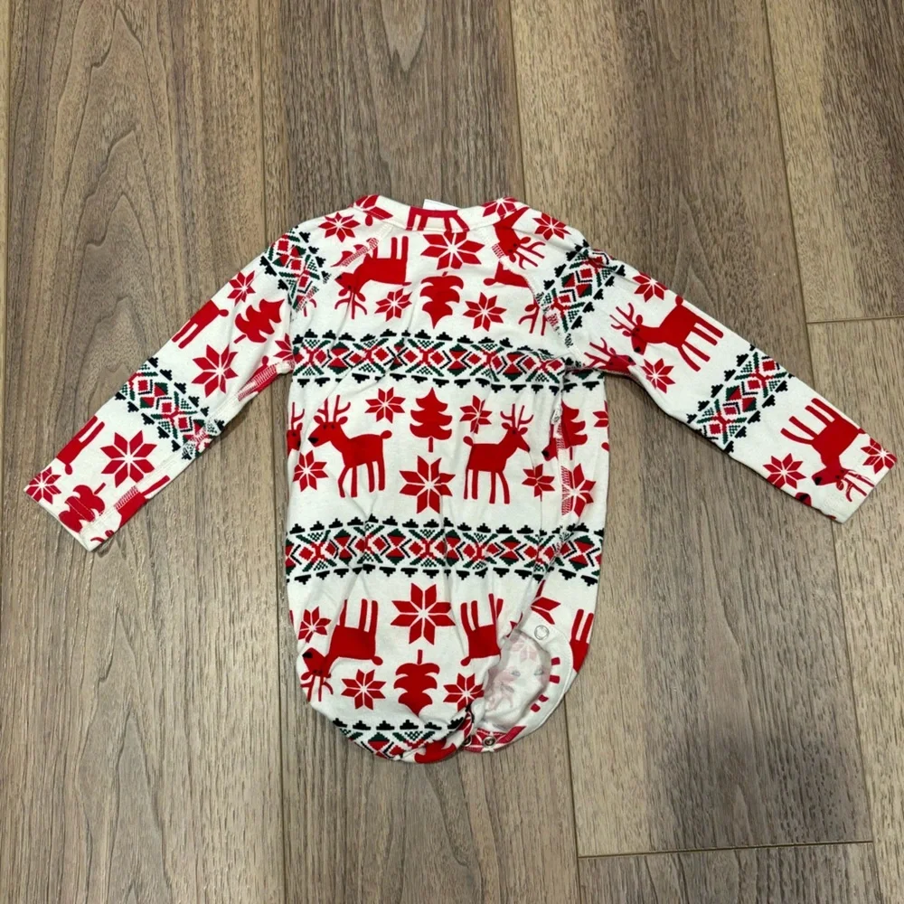 Hanna Andersson Fair Isle Long Sleeve Wrap Bodysuit